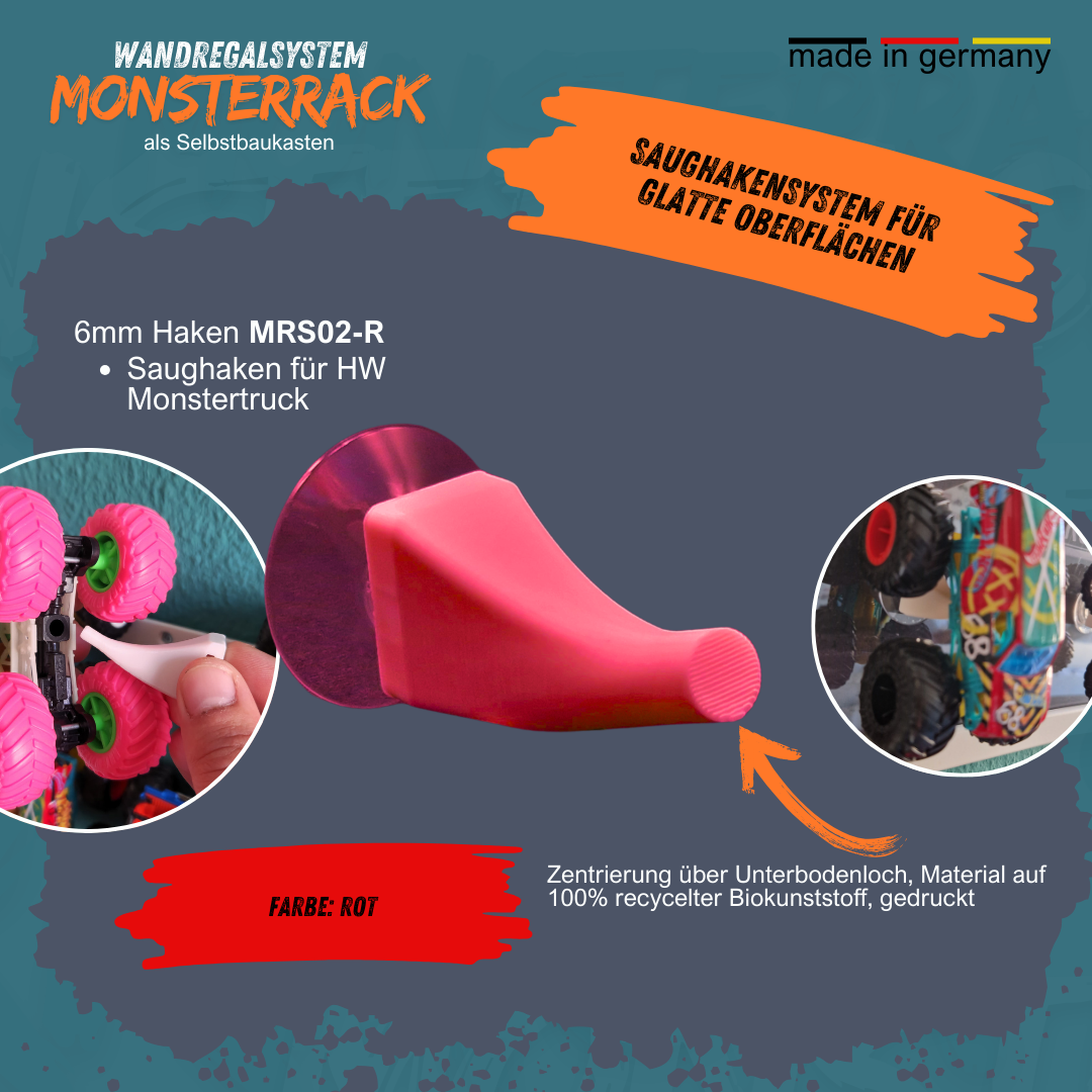 MONSTERRACK Saughaken für glatte Oberflächen - für Monstertrucks