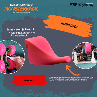 MONSTERRACK Haken für Trägersystem 200/400mm - für Monstertrucks