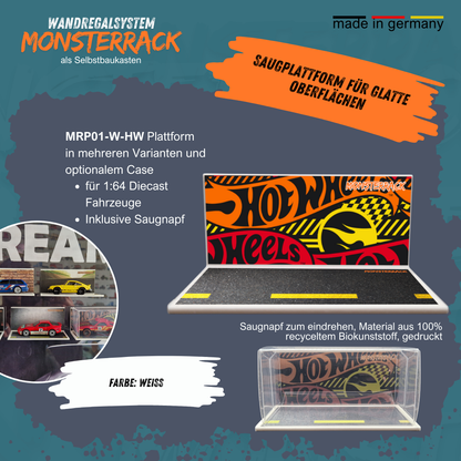 MONSTERRACK Präsentationsplattform mit Saugnapf, für glatte Oberfläche, verschiedene Designs
