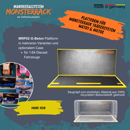 MONSTERRACK Präsentationsplattform für MONSTERRACK Trägersystem, verschiedene Designs