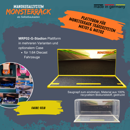 MONSTERRACK Präsentationsplattform für MONSTERRACK Trägersystem, verschiedene Designs