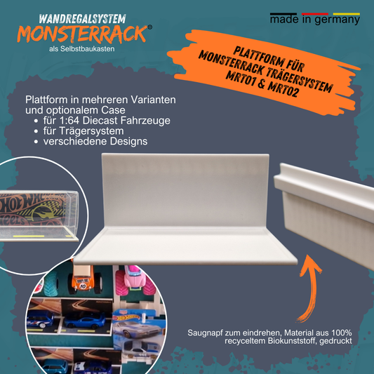 MONSTERRACK Präsentationsplattform für MONSTERRACK Trägersystem, verschiedene Designs