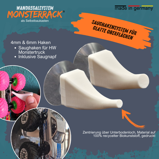 MONSTERRACK Saughaken für glatte Oberflächen - für Monstertrucks