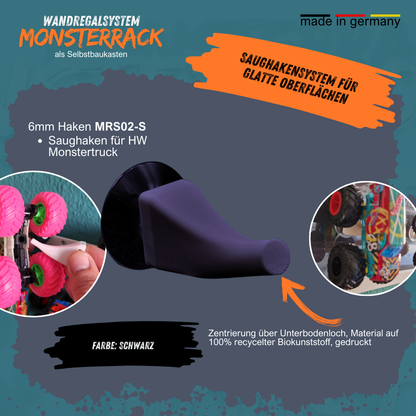 MONSTERRACK Saughaken für glatte Oberflächen - für Monstertrucks