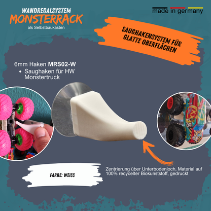 MONSTERRACK Saughaken für glatte Oberflächen - für Monstertrucks