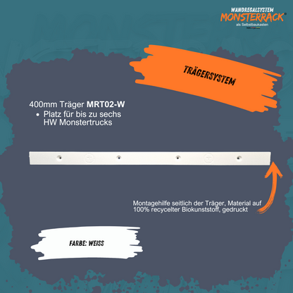 MONSTERRACK Trägersystem 200mm/400mm, zwei Größen - für Monstertrucks und 1:64 Diecast- Fahrzeuge